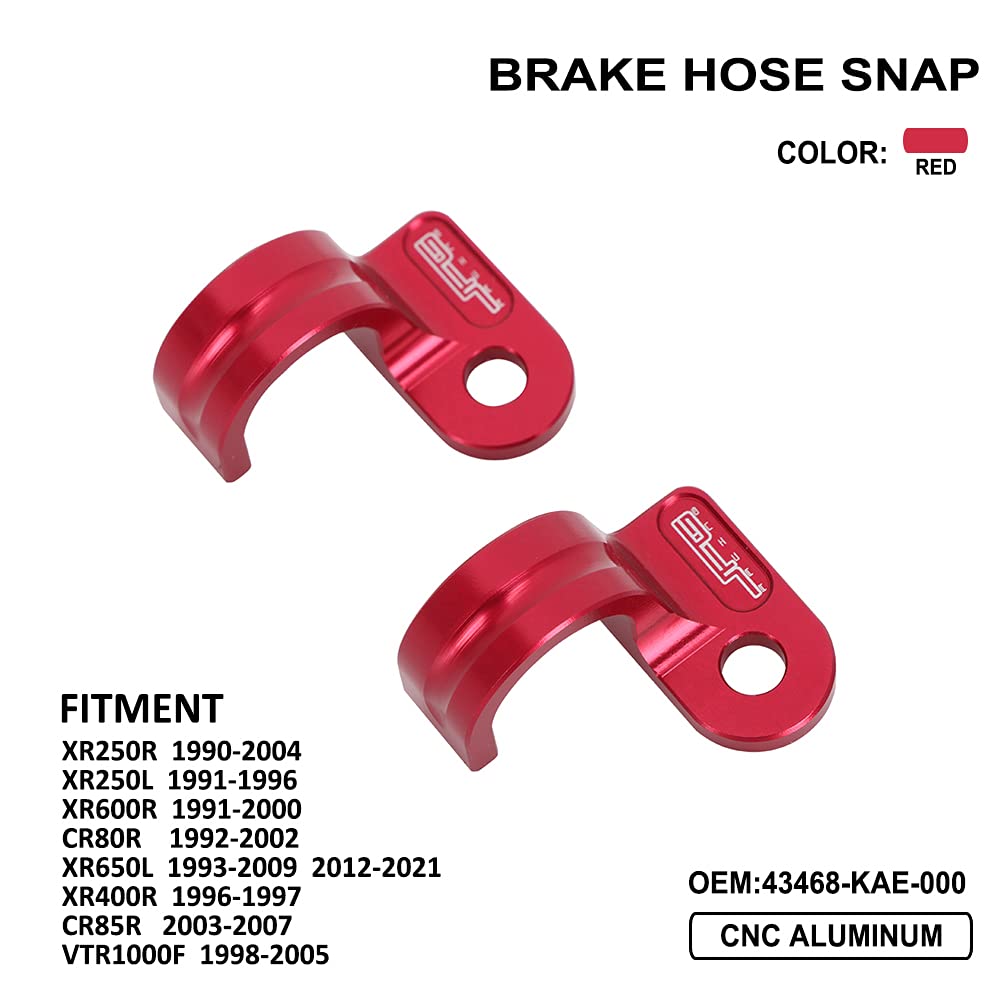 Amazon.com: JFG RACING Motorcycle Front Rear Brake Line Hose Clamp